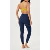 imageODODOS Cloud Feeling Gathered Cross Waist Leggings with Pockets for Women 25quot  28quot Crossover Lounge Yoga PantsNavy