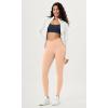 imageODODOS Cloud Feeling Gathered Cross Waist Leggings with Pockets for Women 25quot  28quot Crossover Lounge Yoga PantsPeach
