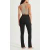 imageODODOS Cloud Feeling Straight Leg Pants with Back Pocket for Women High Waist Casual Lounge Yoga Pants 28quot  30quot InseamBlack
