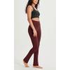 imageODODOS Cloud Feeling Straight Leg Pants with Back Pocket for Women High Waist Casual Lounge Yoga Pants 28quot  30quot InseamBurgundy