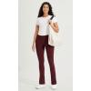imageODODOS Cloud Feeling Straight Leg Pants with Back Pocket for Women High Waist Casual Lounge Yoga Pants 28quot  30quot InseamBurgundy
