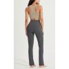 imageODODOS Cloud Feeling Straight Leg Pants with Back Pocket for Women High Waist Casual Lounge Yoga Pants 28quot  30quot InseamCharcoal