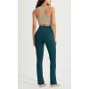 imageODODOS Cloud Feeling Straight Leg Pants with Back Pocket for Women High Waist Casual Lounge Yoga Pants 28quot  30quot InseamForest Teal