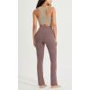 imageODODOS Cloud Feeling Straight Leg Pants with Back Pocket for Women High Waist Casual Lounge Yoga Pants 28quot  30quot InseamPurple Taupe