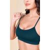 imageODODOS Cloud Feeling Y Racerback Sports Bra for Women Wirefree Padded Strappy Yoga BraForest Teal