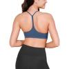 imageODODOS Cloud Feeling Y Racerback Sports Bra for Women Wirefree Padded Strappy Yoga BraInk Blue