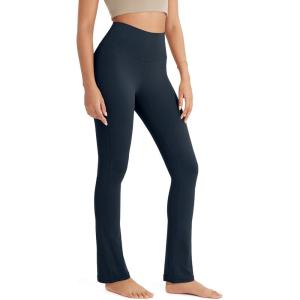 imageODODOS Cloud Feeling Straight Leg Pants with Back Pocket for Women High Waist Casual Lounge Yoga Pants 28quot  30quot InseamDeep Navy