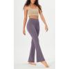 imageODODOS Cloud Feeling Flared Yoga Pants with Back Pocket for Women High Waist Casual Bootleg Lounge Pants 30quot32quot InseamAsh Violet