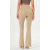 imageODODOS Cloud Feeling Flared Yoga Pants with Back Pocket for Women High Waist Casual Bootleg Lounge Pants 30quot32quot InseamBeige