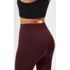 imageODODOS Cloud Feeling Flared Yoga Pants with Back Pocket for Women High Waist Casual Bootleg Lounge Pants 30quot32quot InseamBurgundy