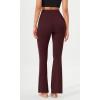 imageODODOS Cloud Feeling Flared Yoga Pants with Back Pocket for Women High Waist Casual Bootleg Lounge Pants 30quot32quot InseamBurgundy