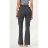 imageODODOS Cloud Feeling Flared Yoga Pants with Back Pocket for Women High Waist Casual Bootleg Lounge Pants 30quot32quot InseamCharcoal