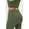 imageODODOS Cloud Feeling Flared Yoga Pants with Back Pocket for Women High Waist Casual Bootleg Lounge Pants 30quot32quot InseamDark Olive