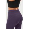imageODODOS Cloud Feeling Flared Yoga Pants with Back Pocket for Women High Waist Casual Bootleg Lounge Pants 30quot32quot InseamDark Purple