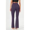 imageODODOS Cloud Feeling Flared Yoga Pants with Back Pocket for Women High Waist Casual Bootleg Lounge Pants 30quot32quot InseamDark Purple