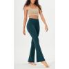 imageODODOS Cloud Feeling Flared Yoga Pants with Back Pocket for Women High Waist Casual Bootleg Lounge Pants 30quot32quot InseamForest Teal
