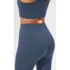 imageODODOS Cloud Feeling Flared Yoga Pants with Back Pocket for Women High Waist Casual Bootleg Lounge Pants 30quot32quot InseamInk Blue