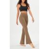 imageODODOS Cloud Feeling Flared Yoga Pants with Back Pocket for Women High Waist Casual Bootleg Lounge Pants 30quot32quot InseamLight Brown