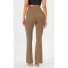 imageODODOS Cloud Feeling Flared Yoga Pants with Back Pocket for Women High Waist Casual Bootleg Lounge Pants 30quot32quot InseamLight Brown