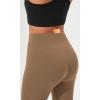 imageODODOS Cloud Feeling Flared Yoga Pants with Back Pocket for Women High Waist Casual Bootleg Lounge Pants 30quot32quot InseamLight Brown
