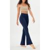 imageODODOS Cloud Feeling Flared Yoga Pants with Back Pocket for Women High Waist Casual Bootleg Lounge Pants 30quot32quot InseamNavy