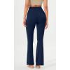 imageODODOS Cloud Feeling Flared Yoga Pants with Back Pocket for Women High Waist Casual Bootleg Lounge Pants 30quot32quot InseamNavy
