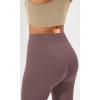 imageODODOS Cloud Feeling Flared Yoga Pants with Back Pocket for Women High Waist Casual Bootleg Lounge Pants 30quot32quot InseamPurple Taupe