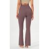 imageODODOS Cloud Feeling Flared Yoga Pants with Back Pocket for Women High Waist Casual Bootleg Lounge Pants 30quot32quot InseamPurple Taupe