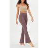 imageODODOS Cloud Feeling Flared Yoga Pants with Back Pocket for Women High Waist Casual Bootleg Lounge Pants 30quot32quot InseamPurple Taupe