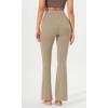 imageODODOS Cloud Feeling Flared Yoga Pants with Back Pocket for Women High Waist Casual Bootleg Lounge Pants 30quot32quot InseamShaker Beige