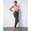 imageODODOS Cloud Feeling Ruched Yoga Leggings for Women 25quot  28quot High Waist Crossover Yoga PantsCharcoal