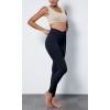 imageODODOS Cloud Feeling Ruched Yoga Leggings for Women 25quot  28quot High Waist Crossover Yoga PantsDeep Navy