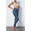 imageODODOS Cloud Feeling Ruched Yoga Leggings for Women 25quot  28quot High Waist Crossover Yoga PantsInk Blue