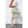 imageODODOS Cloud Feeling Ruched Yoga Leggings for Women 25quot  28quot High Waist Crossover Yoga PantsLime Stone