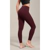 imageODODOS ODLIFT 78 Compression Leggings with Pockets for Women 25quot High Waist Workout Yoga PantsBurgundy