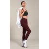 imageODODOS ODLIFT 78 Compression Leggings with Pockets for Women 25quot High Waist Workout Yoga PantsBurgundy