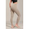 imageODODOS ODLIFT 78 Compression Leggings with Pockets for Women 25quot High Waist Workout Yoga PantsShaker Beige