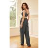 imageODODOS Womens Modal Soft Wide Leg Cargo Pants with Pockets Adjustable Shockcord High Waist Loose Jogger PantsCharcoal