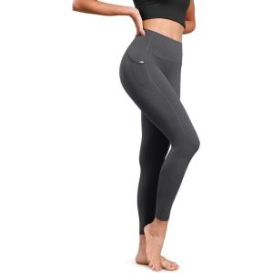 imageODODOS ODLIFT 78 Compression Leggings with Pockets for Women 25quot High Waist Workout Yoga PantsCharcoal