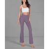 imageODODOS Womens Bootcut Yoga Pants Tummy Control Non See Through Bootleg Gym Workout PantsAsh Violet