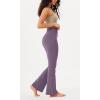 imageODODOS Womens Bootcut Yoga Pants Tummy Control Non See Through Bootleg Gym Workout PantsAsh Violet