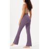 imageODODOS Womens Bootcut Yoga Pants Tummy Control Non See Through Bootleg Gym Workout PantsAsh Violet