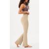 imageODODOS Womens Bootcut Yoga Pants Tummy Control Non See Through Bootleg Gym Workout PantsBeige