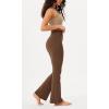 imageODODOS Womens Bootcut Yoga Pants Tummy Control Non See Through Bootleg Gym Workout PantsBrunette