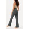 imageODODOS Womens Bootcut Yoga Pants Tummy Control Non See Through Bootleg Gym Workout PantsCharcoal