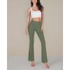 imageODODOS Womens Bootcut Yoga Pants Tummy Control Non See Through Bootleg Gym Workout PantsDark Olive