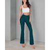 imageODODOS Womens Bootcut Yoga Pants Tummy Control Non See Through Bootleg Gym Workout PantsForest Teal