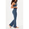 imageODODOS Womens Bootcut Yoga Pants Tummy Control Non See Through Bootleg Gym Workout PantsInk Blue