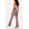 imageODODOS Womens Bootcut Yoga Pants Tummy Control Non See Through Bootleg Gym Workout PantsLavender