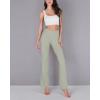 imageODODOS Womens Bootcut Yoga Pants Tummy Control Non See Through Bootleg Gym Workout PantsLime Stone